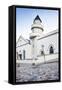 Cobblestones and the Exterior of a Church in Bo-Kaap Residential District-Kimberly Walker-Framed Stretched Canvas