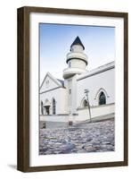 Cobblestones and the Exterior of a Church in Bo-Kaap Residential District-Kimberly Walker-Framed Photographic Print