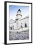 Cobblestones and the Exterior of a Church in Bo-Kaap Residential District-Kimberly Walker-Framed Photographic Print