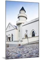 Cobblestones and the Exterior of a Church in Bo-Kaap Residential District-Kimberly Walker-Mounted Photographic Print