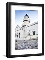 Cobblestones and the Exterior of a Church in Bo-Kaap Residential District-Kimberly Walker-Framed Photographic Print