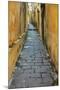 Cobblestones and yellow walls in alleyway, Hoi An, Vietnam-David Wall-Mounted Photographic Print