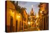 Cobblestones of Aldama Street, San Miguel De Allende, Mexico-Chuck Haney-Stretched Canvas