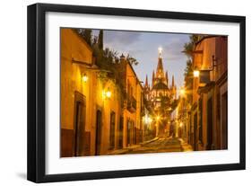 Cobblestones of Aldama Street, San Miguel De Allende, Mexico-Chuck Haney-Framed Photographic Print