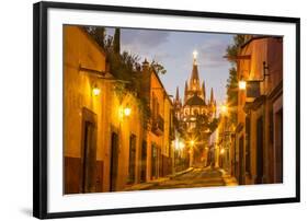 Cobblestones of Aldama Street, San Miguel De Allende, Mexico-Chuck Haney-Framed Photographic Print