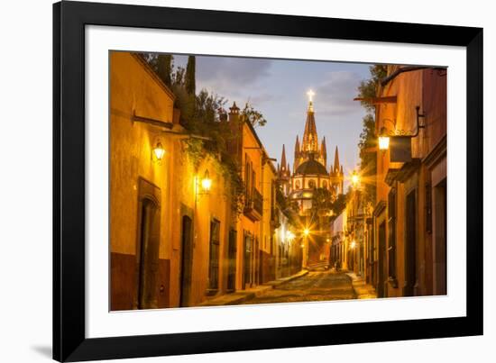 Cobblestones of Aldama Street, San Miguel De Allende, Mexico-Chuck Haney-Framed Photographic Print