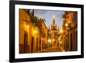 Cobblestones of Aldama Street, San Miguel De Allende, Mexico-Chuck Haney-Framed Photographic Print