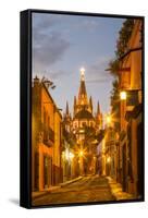 Cobblestones of Aldama Street, San Miguel De Allende, Mexico-Chuck Haney-Framed Stretched Canvas