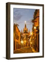 Cobblestones of Aldama Street, San Miguel De Allende, Mexico-Chuck Haney-Framed Photographic Print