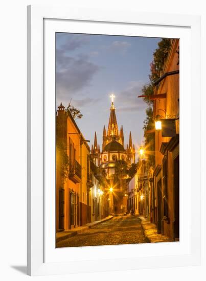 Cobblestones of Aldama Street, San Miguel De Allende, Mexico-Chuck Haney-Framed Photographic Print