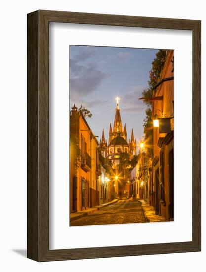 Cobblestones of Aldama Street, San Miguel De Allende, Mexico-Chuck Haney-Framed Photographic Print