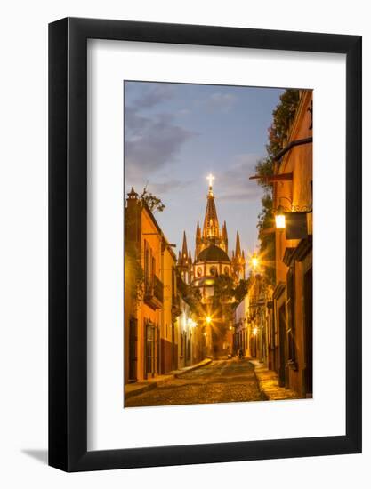 Cobblestones of Aldama Street, San Miguel De Allende, Mexico-Chuck Haney-Framed Photographic Print