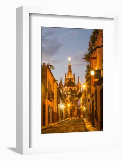 Cobblestones of Aldama Street, San Miguel De Allende, Mexico-Chuck Haney-Framed Photographic Print