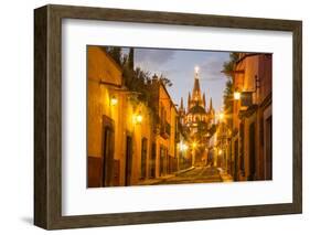 Cobblestones of Aldama Street, San Miguel De Allende, Mexico-Chuck Haney-Framed Photographic Print