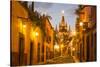 Cobblestones of Aldama Street, San Miguel De Allende, Mexico-Chuck Haney-Stretched Canvas