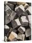 Cobblestones Used to Build All the Roads, Mindelo, Sao Vicente, Cape Verde Islands, Africa-Robert Harding-Stretched Canvas