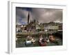 Cobh Harbour and St. Colman's Cathedral, Cobh, County Cork, Munster, Republic of Ireland-Patrick Dieudonne-Framed Photographic Print