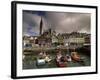 Cobh Harbour and St. Colman's Cathedral, Cobh, County Cork, Munster, Republic of Ireland-Patrick Dieudonne-Framed Photographic Print