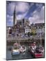 Cobh Harbour and St. Colman's Cathedral, Cobh, County Cork, Munster, Republic of Ireland-Patrick Dieudonne-Mounted Photographic Print