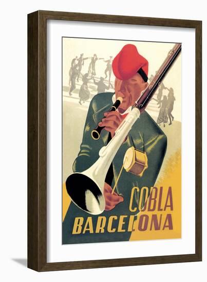 Cobla Barcelona-Francesco Fabregas-Framed Art Print