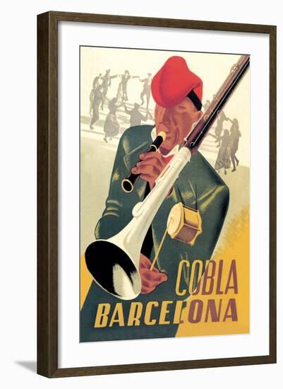 Cobla Barcelona-Francesco Fabregas-Framed Art Print