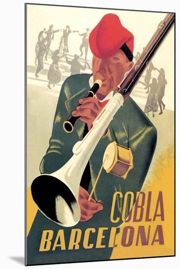 Cobla Barcelona-Francesco Fabregas-Mounted Art Print