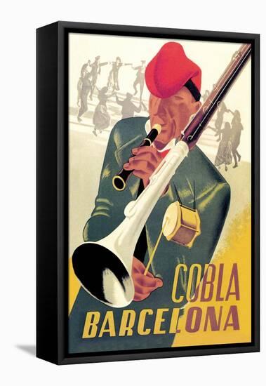 Cobla Barcelona-Francesco Fabregas-Framed Stretched Canvas