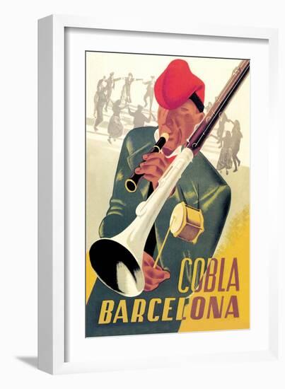 Cobla Barcelona-Francesco Fabregas-Framed Art Print