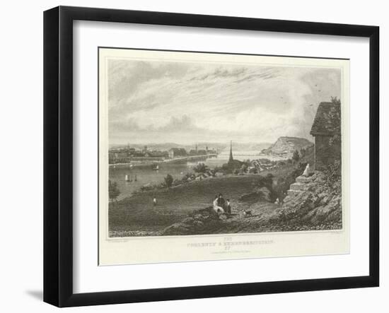 Coblentz and Ehrenbreitstein-William Tombleson-Framed Giclee Print