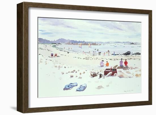 Cobo Bay, Guernsey, 1987-Lucy Willis-Framed Giclee Print