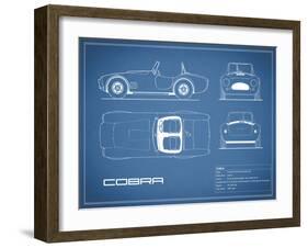 Cobra-Blue-Mark Rogan-Framed Art Print