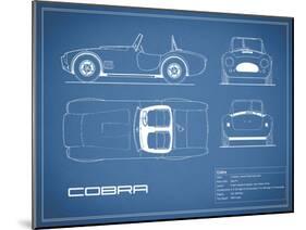 Cobra-Blue-Mark Rogan-Mounted Art Print