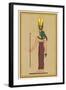 Cobra-Headed Goddess Guardian of the Pharaoh and an Embodiment of Divine Motherhood-E.a. Wallis Budge-Framed Art Print