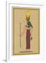 Cobra-Headed Goddess Guardian of the Pharaoh and an Embodiment of Divine Motherhood-E.a. Wallis Budge-Framed Art Print