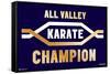 Cobra Kai - All Valley Karate Champion-Trends International-Framed Stretched Canvas