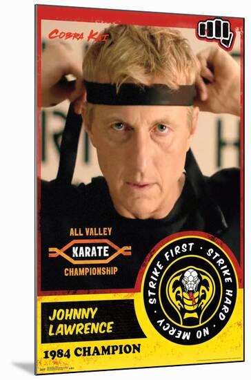 Cobra Kai - Johnny-Trends International-Mounted Poster