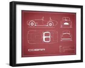 Cobra-Maroon-Mark Rogan-Framed Art Print