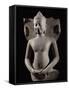 Cobra Protecting Buddha, Bayon-Style Stoneware Statue, from Preah Khan in Kompong Svay-null-Framed Stretched Canvas