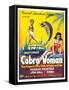 Cobra Woman, Sabu, Maria Montez, (Belgian Poster Art), 1944-null-Framed Stretched Canvas