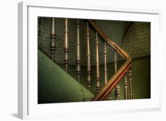 Cobwebs on Stairway-Nathan Wright-Framed Photographic Print