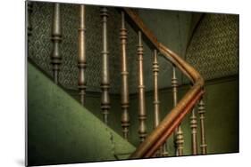 Cobwebs on Stairway-Nathan Wright-Mounted Photographic Print
