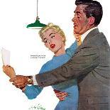 The Lady Had an Angle  - Saturday Evening Post "Leading Ladies", August 20, 1955 pg.21-Coby Whitmore-Giclee Print