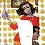 The Lady Had an Angle  - Saturday Evening Post "Leading Ladies", August 20, 1955 pg.21-Coby Whitmore-Giclee Print