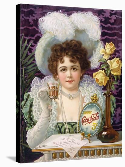 Coca-Cola Ad, 1890s-null-Stretched Canvas