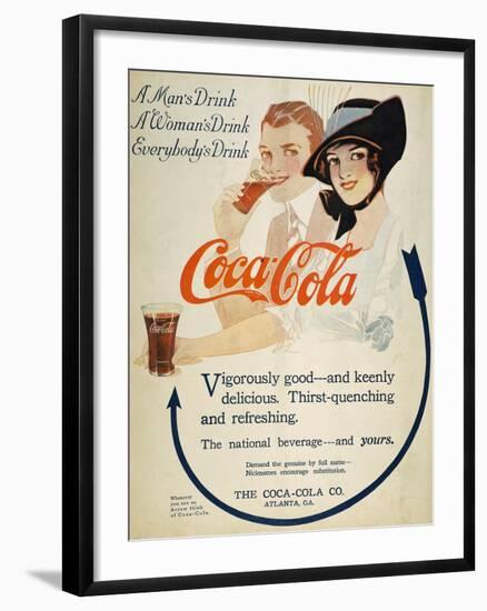 Coca-Cola Ad, 1914-null-Framed Premium Giclee Print