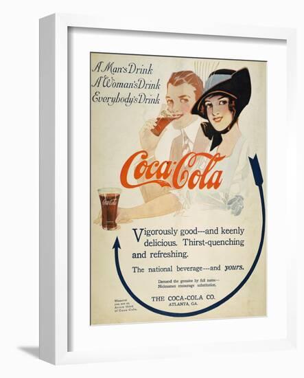 Coca-Cola Ad, 1914-null-Framed Giclee Print