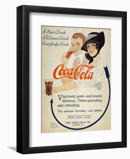 Coca-Cola Ad, 1914-null-Framed Giclee Print