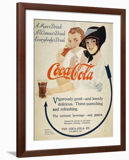 Coca-Cola Ad, 1914-null-Framed Giclee Print