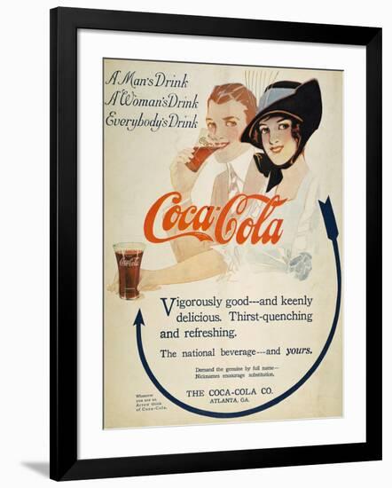 Coca-Cola Ad, 1914-null-Framed Giclee Print