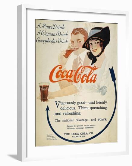 Coca-Cola Ad, 1914-null-Framed Giclee Print